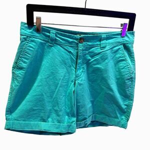 Old Navy	teal cotton chino short